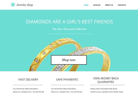 Free website builder for jewelery stores and bookstore jewelry store templates