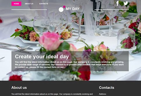 Free website builder for weddings and wedding planning website templates