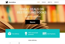 Book store website template and small business web hosting