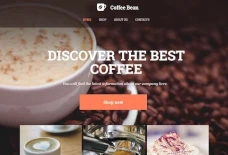 Coffee store website template