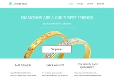Jewelry shop website template